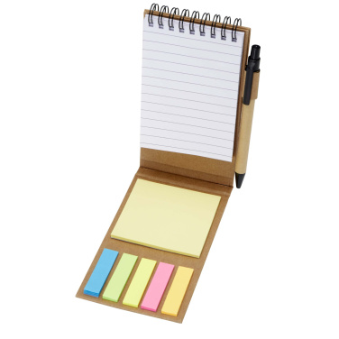 Logotrade promotional product picture of: Flipper sticky notepad with ballpoint pen (black ink)