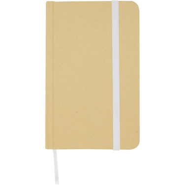 Logo trade advertising products picture of: Reed A6 recycled hard cover notebook with plain pages