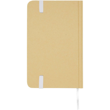 Logo trade promotional merchandise image of: Reed A6 recycled hard cover notebook with plain pages