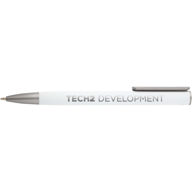 Logo trade promotional item photo of: Ziguur recycled aluminium ballpoint pen (black ink)