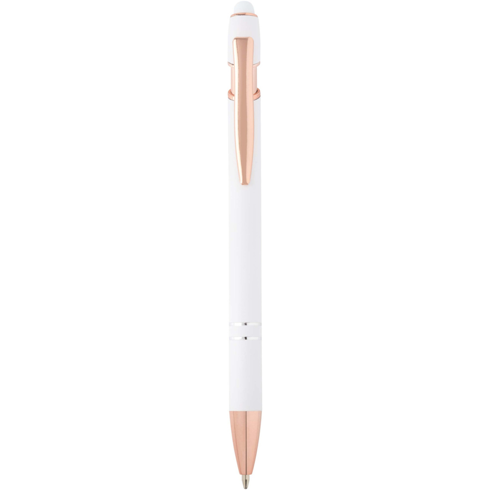 Logo trade corporate gifts image of: Nanna ballpoint pen with rose gold finish (black ink)