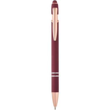 Logo trade corporate gift photo of: Nanna ballpoint pen with rose gold finish (black ink)