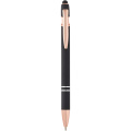 Nanna ballpoint pen with rose gold finish (black ink), Solid black