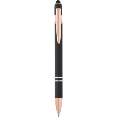 Logo trade promotional item photo of: Nanna ballpoint pen with rose gold finish (black ink)