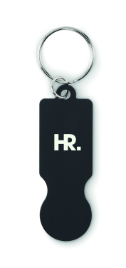 Logotrade promotional products photo of: Key ring with trolley token