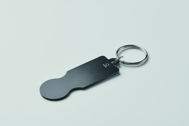 Logotrade business gift image of: Key ring with trolley token