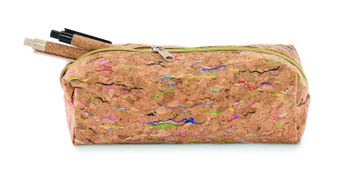 Logotrade promotional product picture of: Coloured cork pencil case