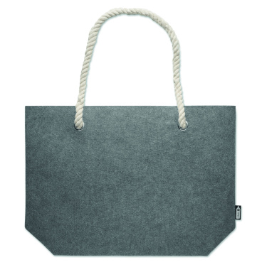 Logo trade promotional items image of: RPET felt beach bag