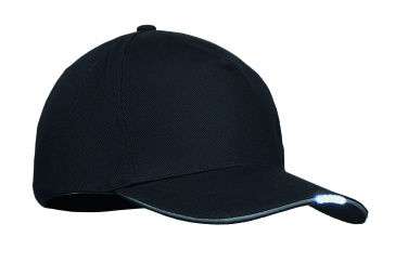 Logo trade promotional giveaways picture of: 5 panel LED cotton cap 220gr/m²