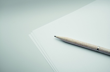 Logo trade advertising products image of: Wheat straw/ABS twist pen set