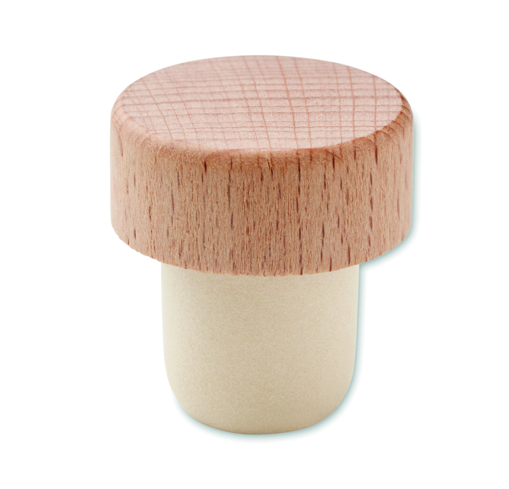 Logotrade promotional items photo of: Beech wood bottle stopper