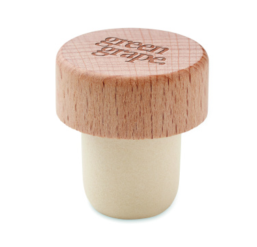 Logotrade advertising product picture of: Beech wood bottle stopper