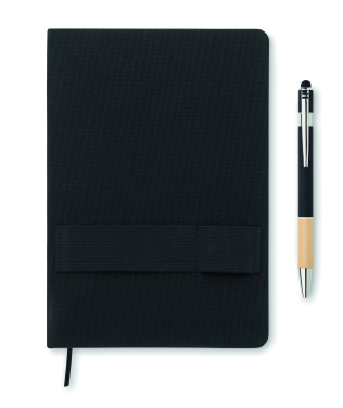 Logotrade promotional gifts photo of: A5 RPET notebook with pen