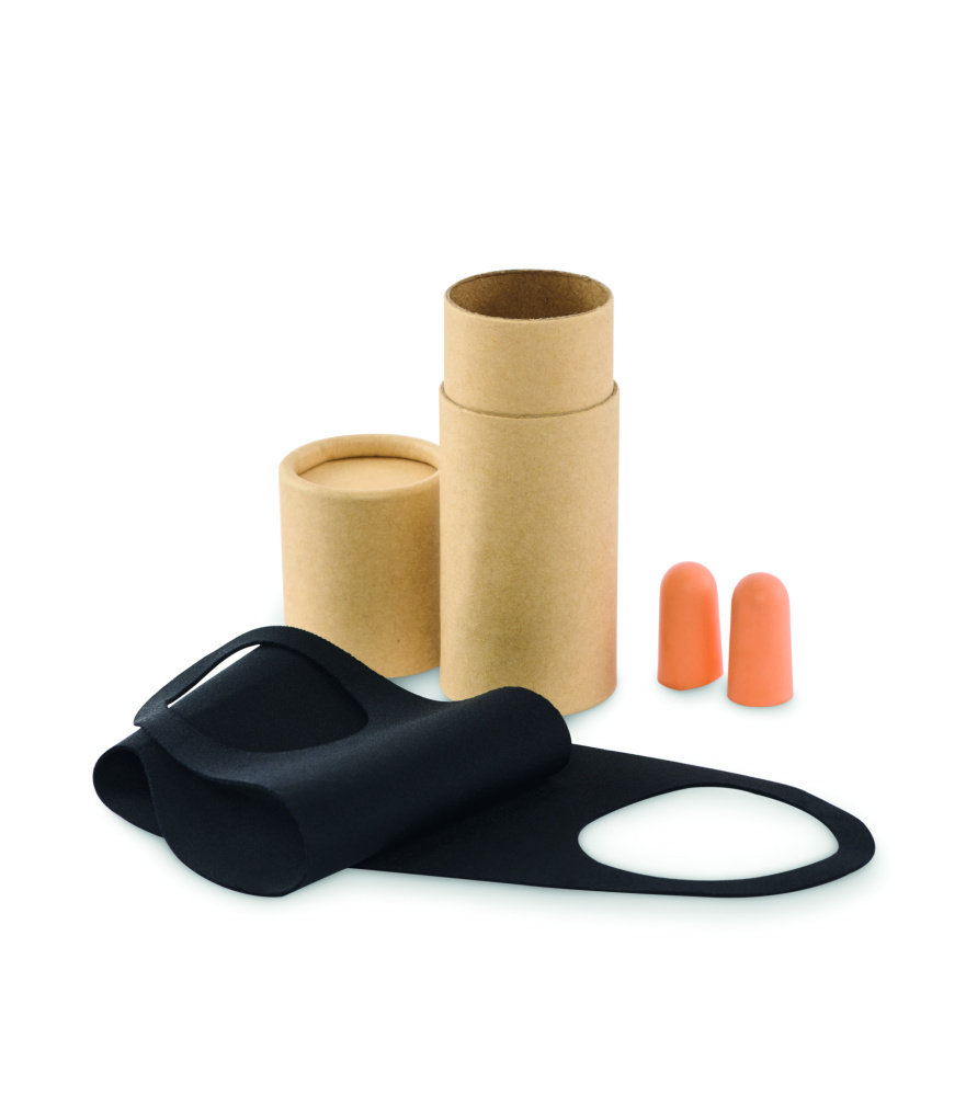 Logo trade promotional item photo of: Travel set in paper tube box