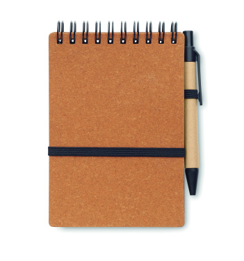 Logotrade promotional giveaway picture of: Recycled notebook with ball pen