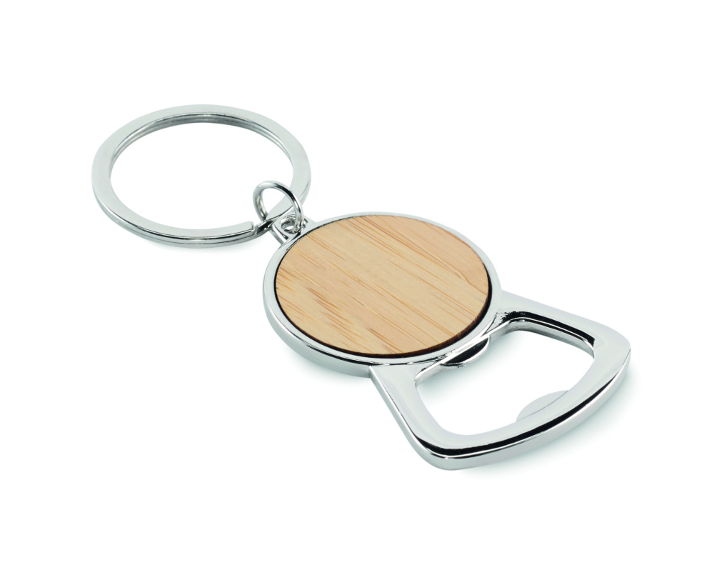 Logo trade promotional items image of: Recycled aluminium key ring