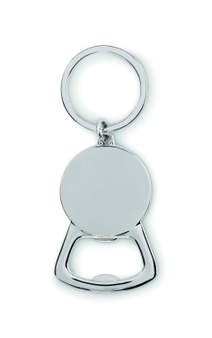 Logo trade promotional giveaway photo of: Recycled aluminium key ring