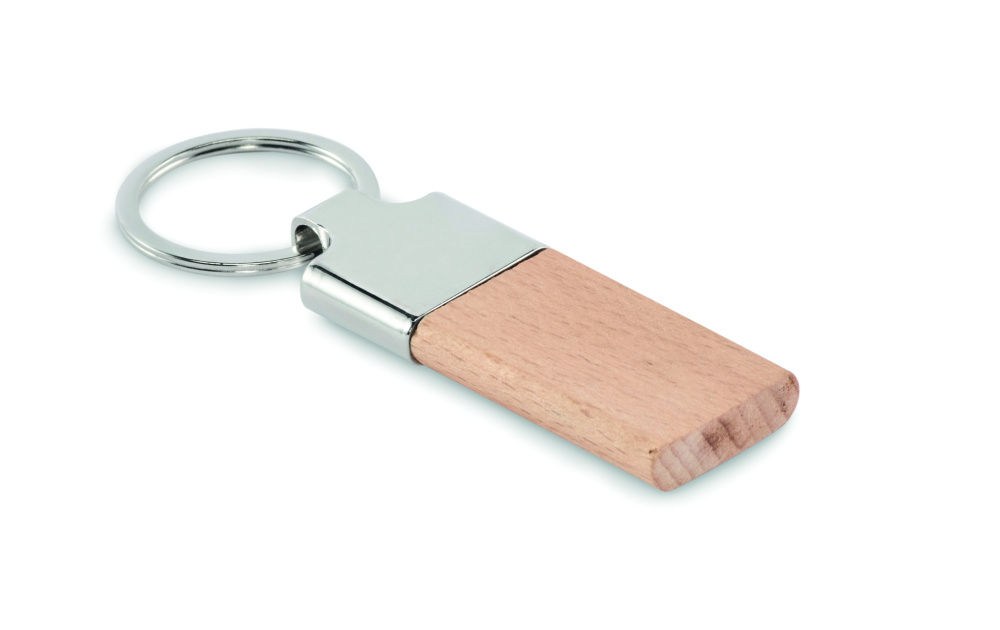 Logotrade business gifts photo of: Key ring with rubber wood