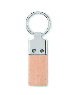 Logotrade corporate gift picture of: Key ring with rubber wood