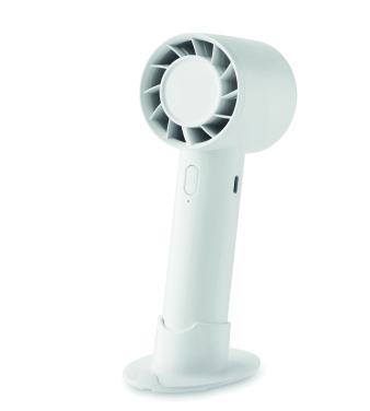 Logo trade promotional merchandise image of: Small portable fan 2000 mAh