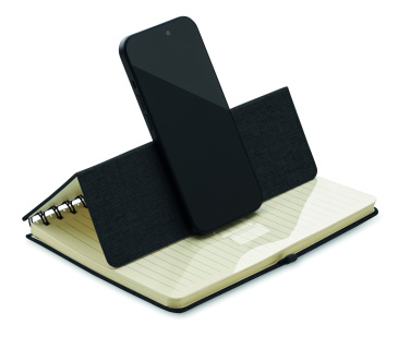 Logotrade business gift image of: A5 notebook with phone holder