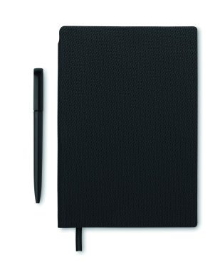 Logo trade promotional merchandise picture of: A5 PU notebook with pen