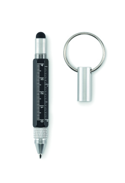 Logo trade promotional items image of: Key ring with twist action pen