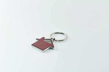 Logo trade advertising products picture of: House shaped key ring