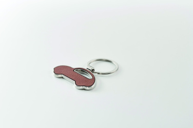 Logo trade promotional gifts image of: Car shaped key ring