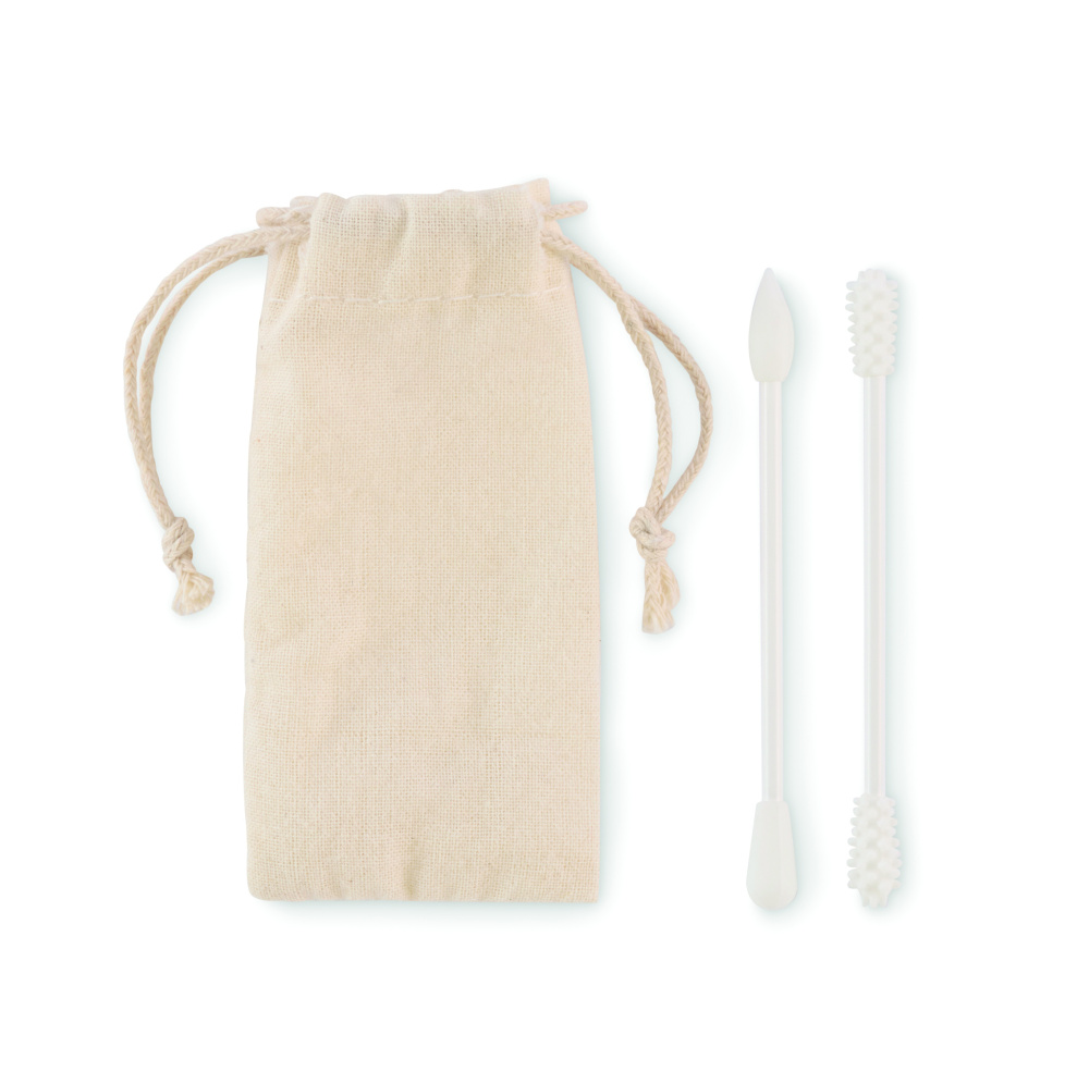 Logo trade promotional merchandise photo of: Reusable swabs set