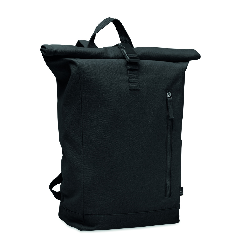 Logotrade corporate gift image of: Roll top backpack 390 gr/m²