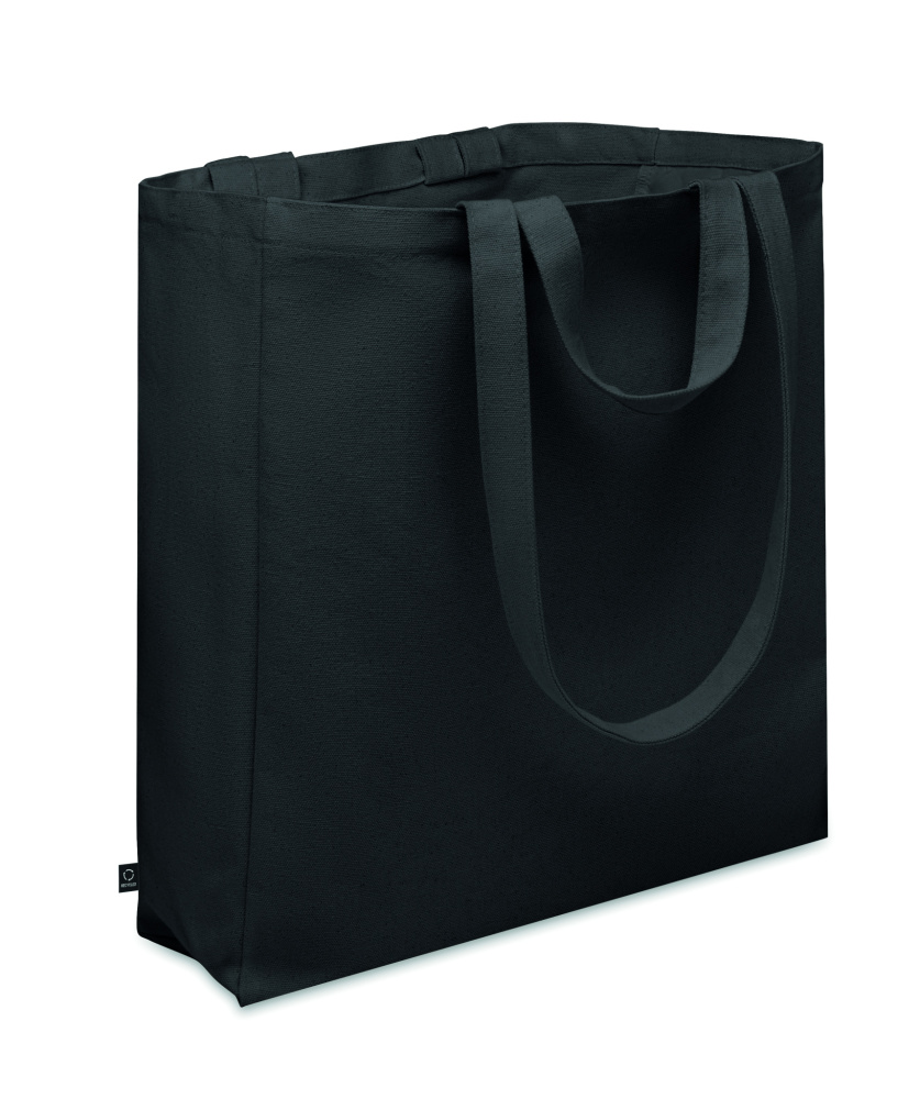 Logo trade promotional merchandise image of: Recycled cotton shopping bag