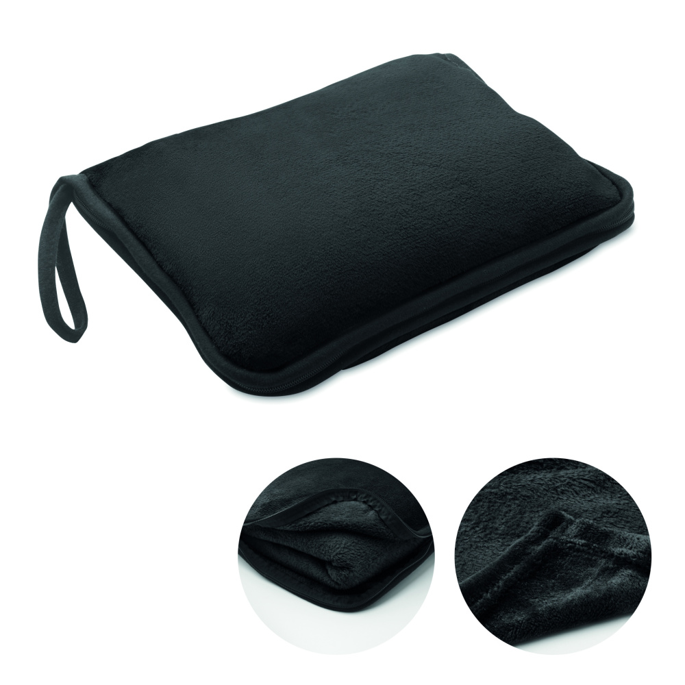 Logo trade advertising products image of: 2 in 1 travel blanket set