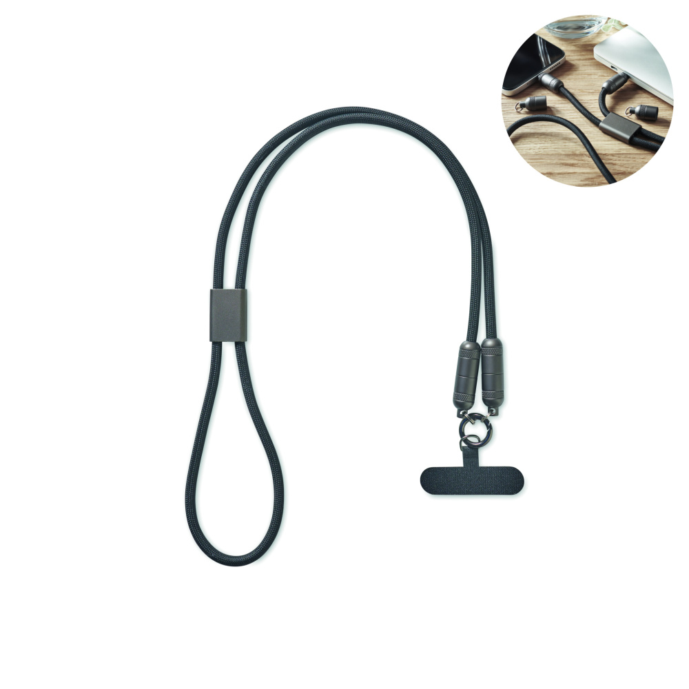 Logotrade promotional item image of: 60W phone holder lanyard cable