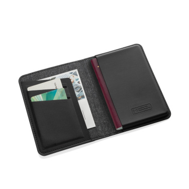 Logo trade promotional products image of: Trackmate RCS rpolyester passport holder worldwide locating