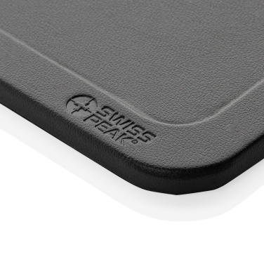 Logo trade promotional merchandise picture of: Swiss Peak 3 in 1 RCS recycled PU wireless charger desk tray