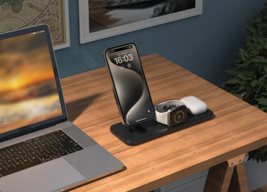 Logo trade promotional gift photo of: Urban Vitamin Torrance 3 in 1 magnetic 15W charger
