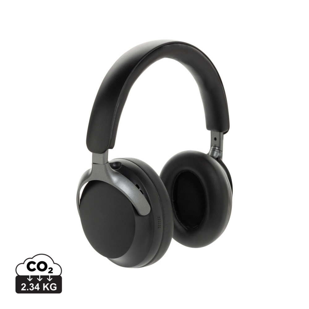 Logo trade promotional giveaway photo of: Soundpro RCS recycled plastic ANC headphone