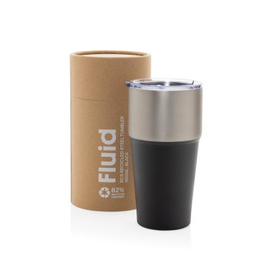 Logotrade promotional gift image of: Fluid RCS certified recycled steel tumbler 500ml