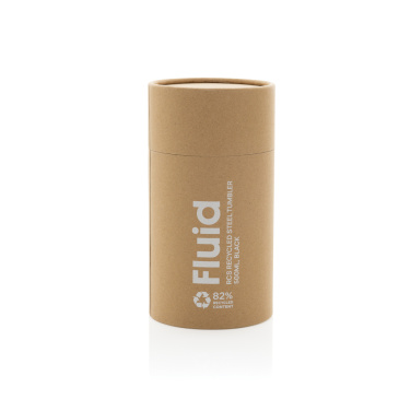 Logo trade advertising products image of: Fluid RCS certified recycled steel tumbler 500ml