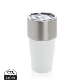 Fluid RCS certified recycled steel tumbler 500ml, white