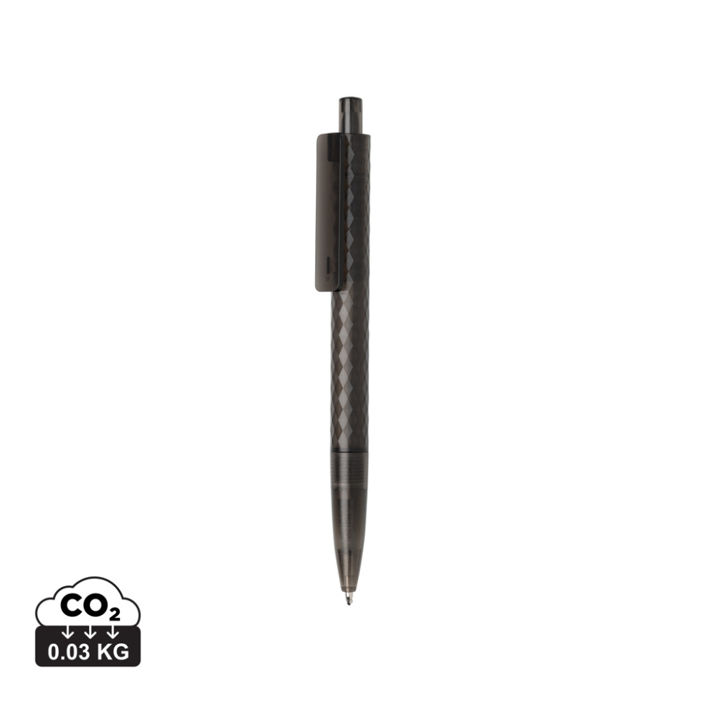 Logo trade corporate gifts picture of: X3 GRS recycled PC plastic pen frosted
