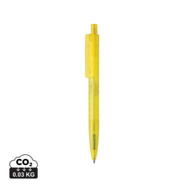 Logo trade corporate gift photo of: X3 GRS recycled PC plastic pen frosted