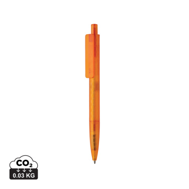 Logotrade promotional item picture of: X3 GRS recycled PC plastic pen frosted