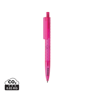 Logo trade promotional products image of: X3 GRS recycled PC plastic pen frosted