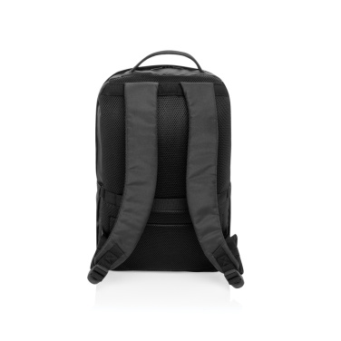 Logo trade promotional gifts image of: SP Aware™ RPET Edin 100% recycled 15.6 inch laptop backpack