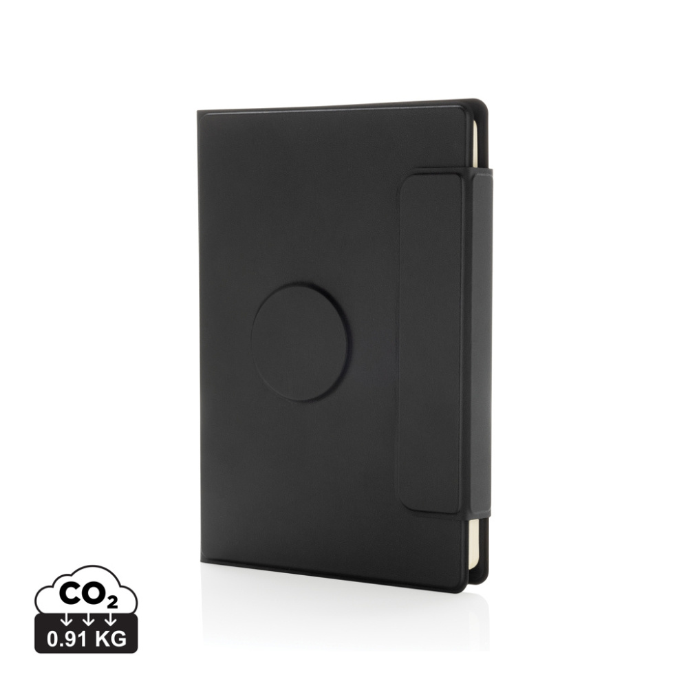 Logotrade corporate gift image of: Stuart RCS certified RPU magnetic A5 portfolio