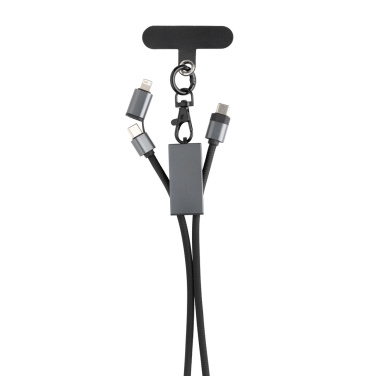Logotrade promotional giveaways photo of: Terra RCS recycled PET phone cord with dual charge cable