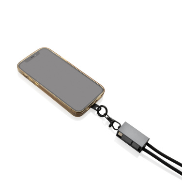Logotrade business gift image of: Terra RCS recycled PET phone cord with dual charge cable