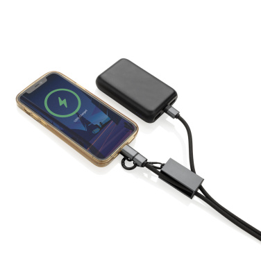 Logotrade corporate gifts photo of: Terra RCS recycled PET phone cord with dual charge cable